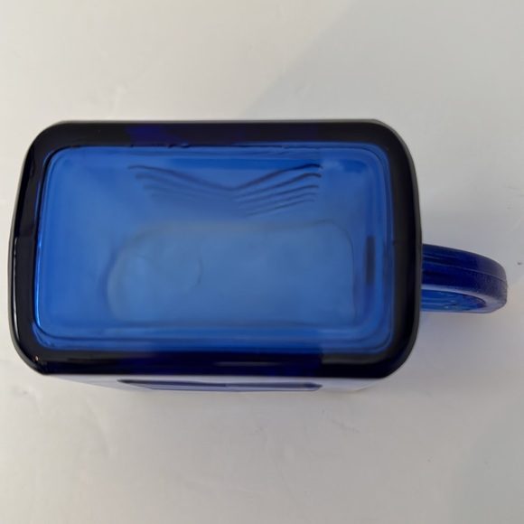 Hazel Atlas Vintage Cobalt Blue Small Pitcher Creamer Syrup Gravy Depression Era - Picture 6 of 9
